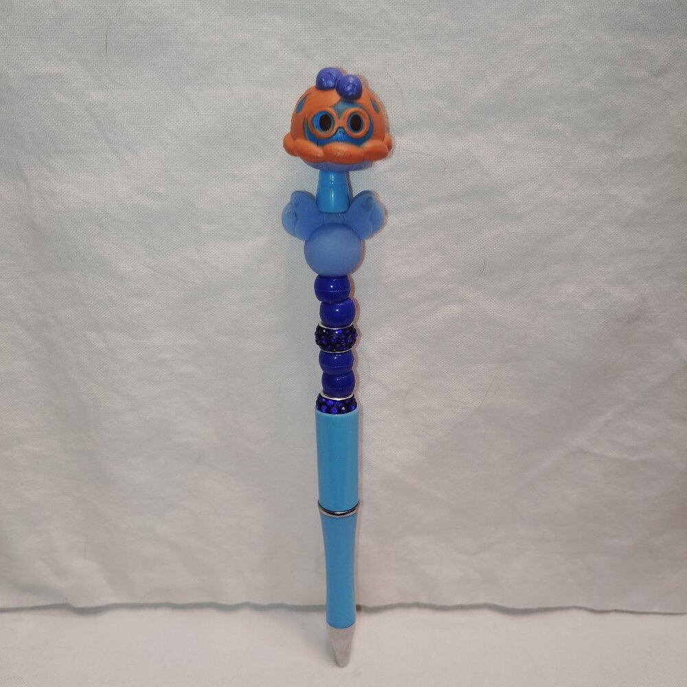 Disney Mini Munchling Blueberry Pie Sadness Handmade Beaded Pen Inside Out